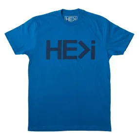 LOGO TEE IN COOL BLUE