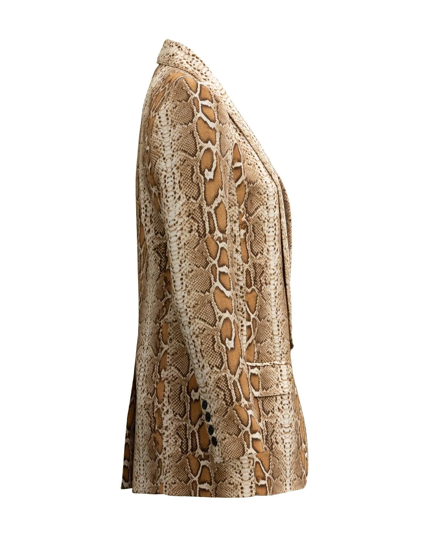 Long Shawl Blazer- Desert Snake