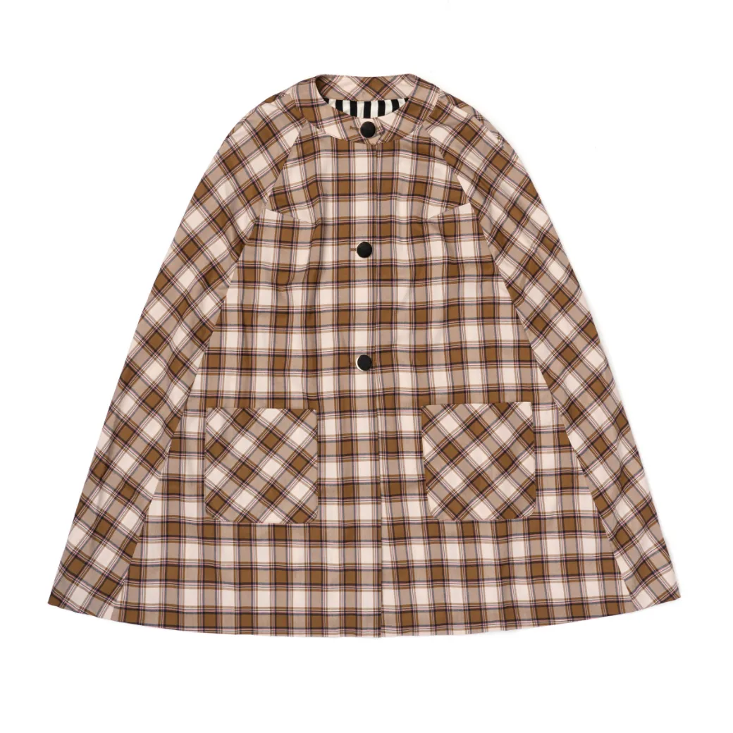 Mama Cape - Brown Plaid