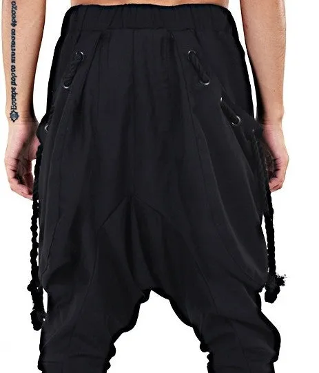 Men's Loose Casual Drop Crotch Harem Pants / Harem Jersey Jogger