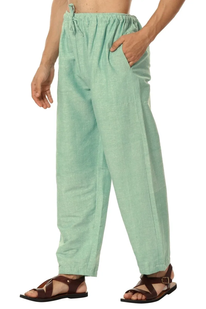 Men's Pyjama Pack of 2 | Blue and Sea Green | Fits Waist Sizes 28" to 36"