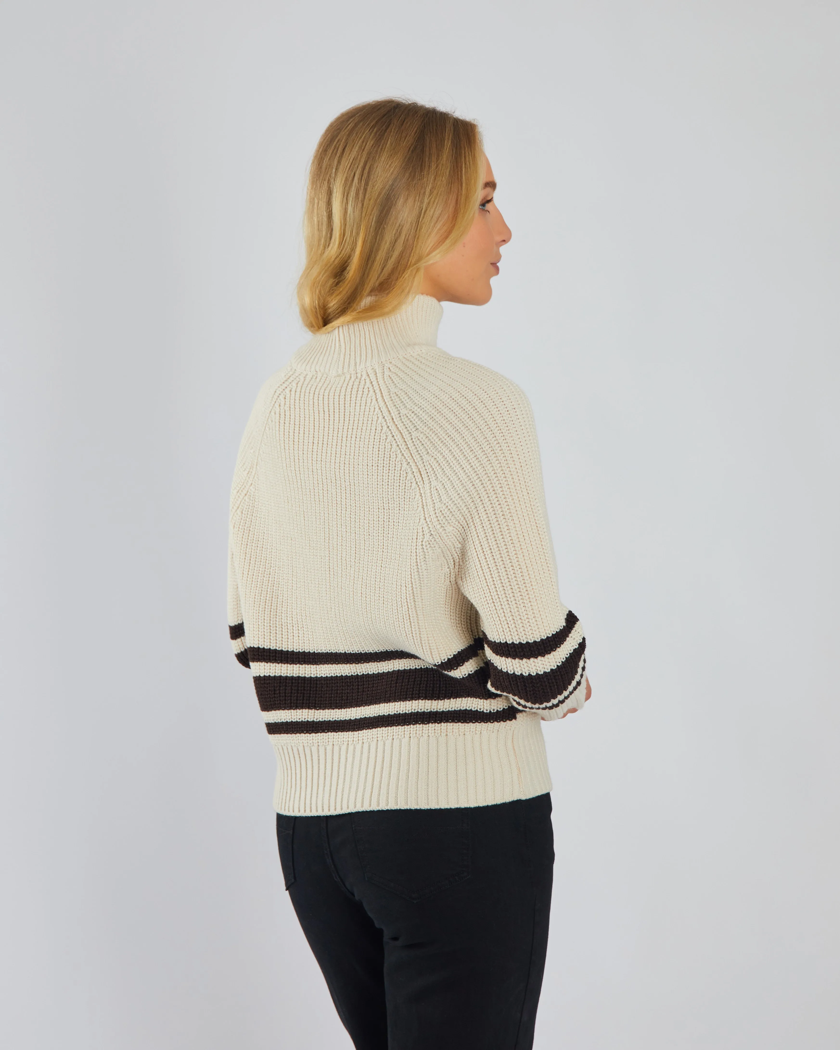 Millie Knit Stone White