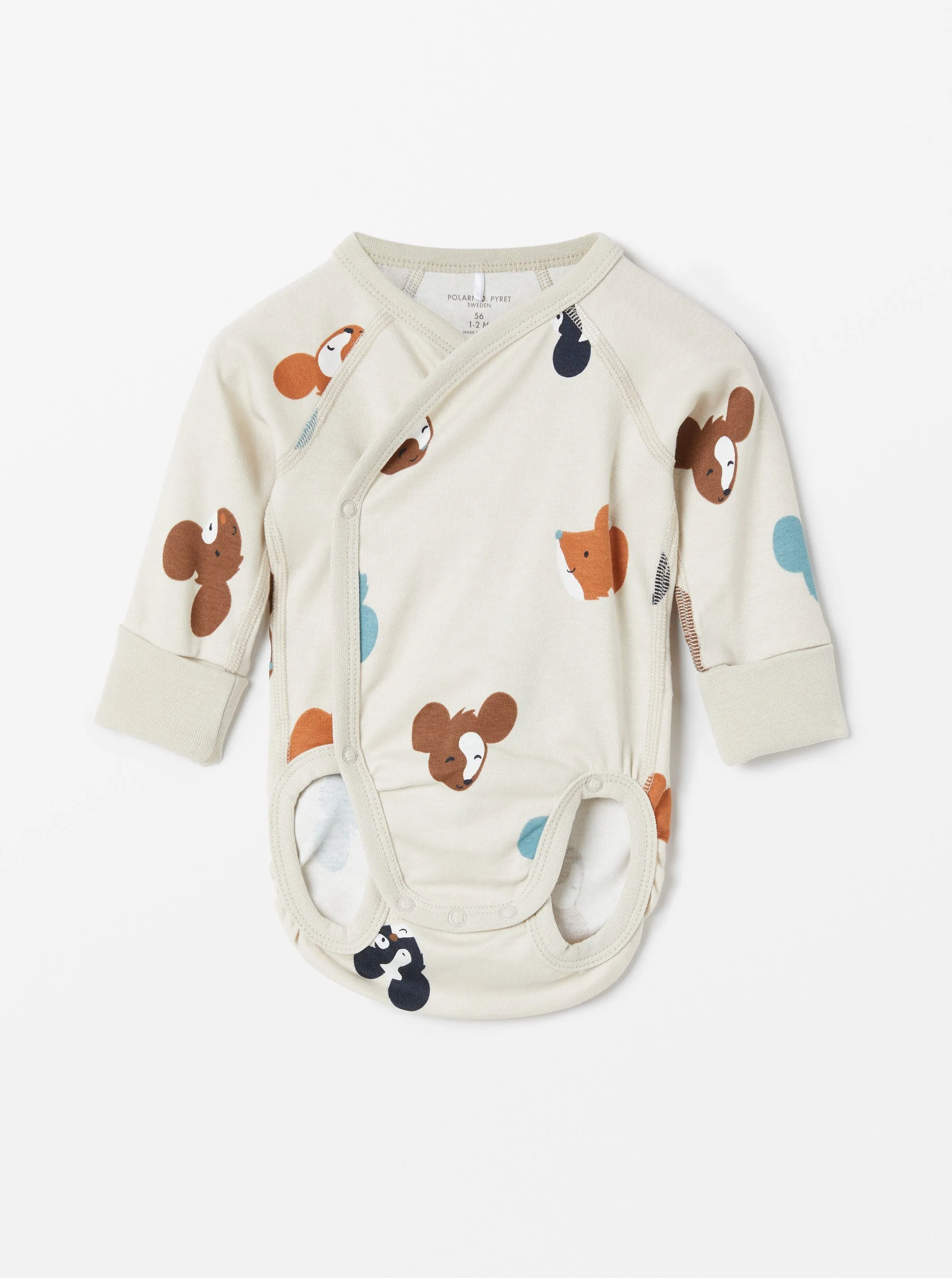 Mouse Print Wraparound Bodysuit