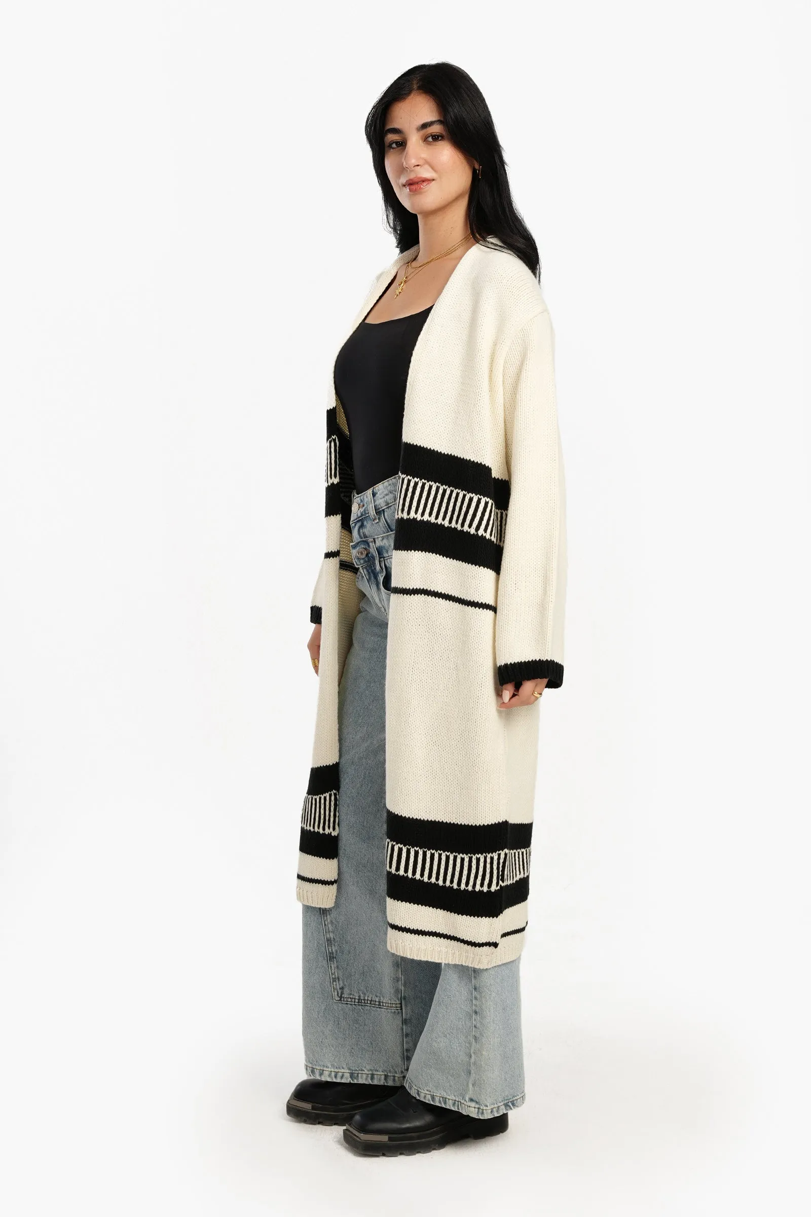 Off White Trico Long Cardigan