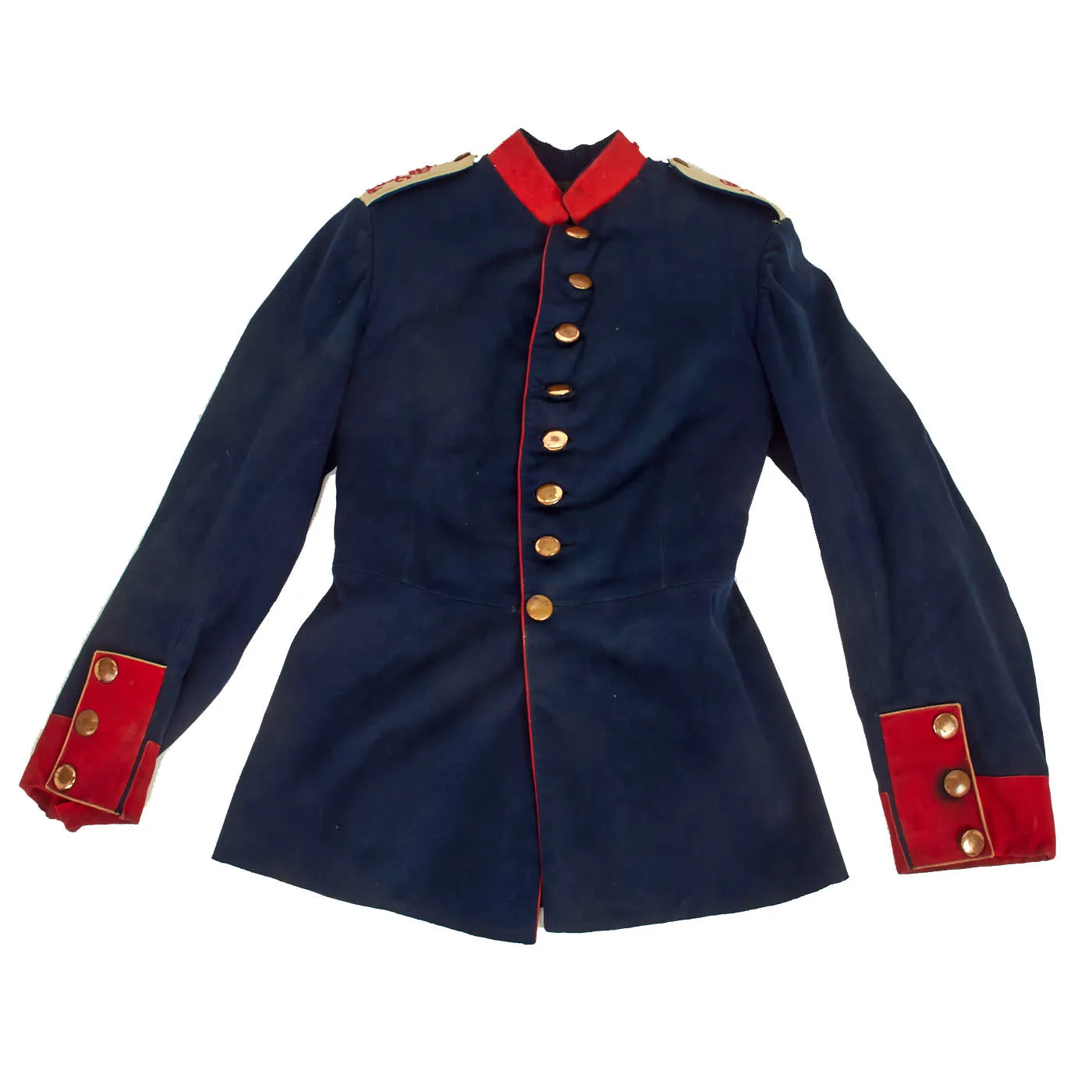 Original German Pre-WWI Imperial German Prussian Army Füsilier-Regiment, Königin“ (Schleswig-Holsteinisches) Nr. 86 Dunkelblau Waffenrock Tunic