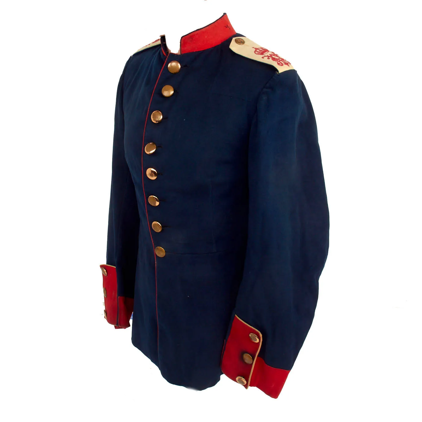 Original German Pre-WWI Imperial German Prussian Army Füsilier-Regiment, Königin“ (Schleswig-Holsteinisches) Nr. 86 Dunkelblau Waffenrock Tunic