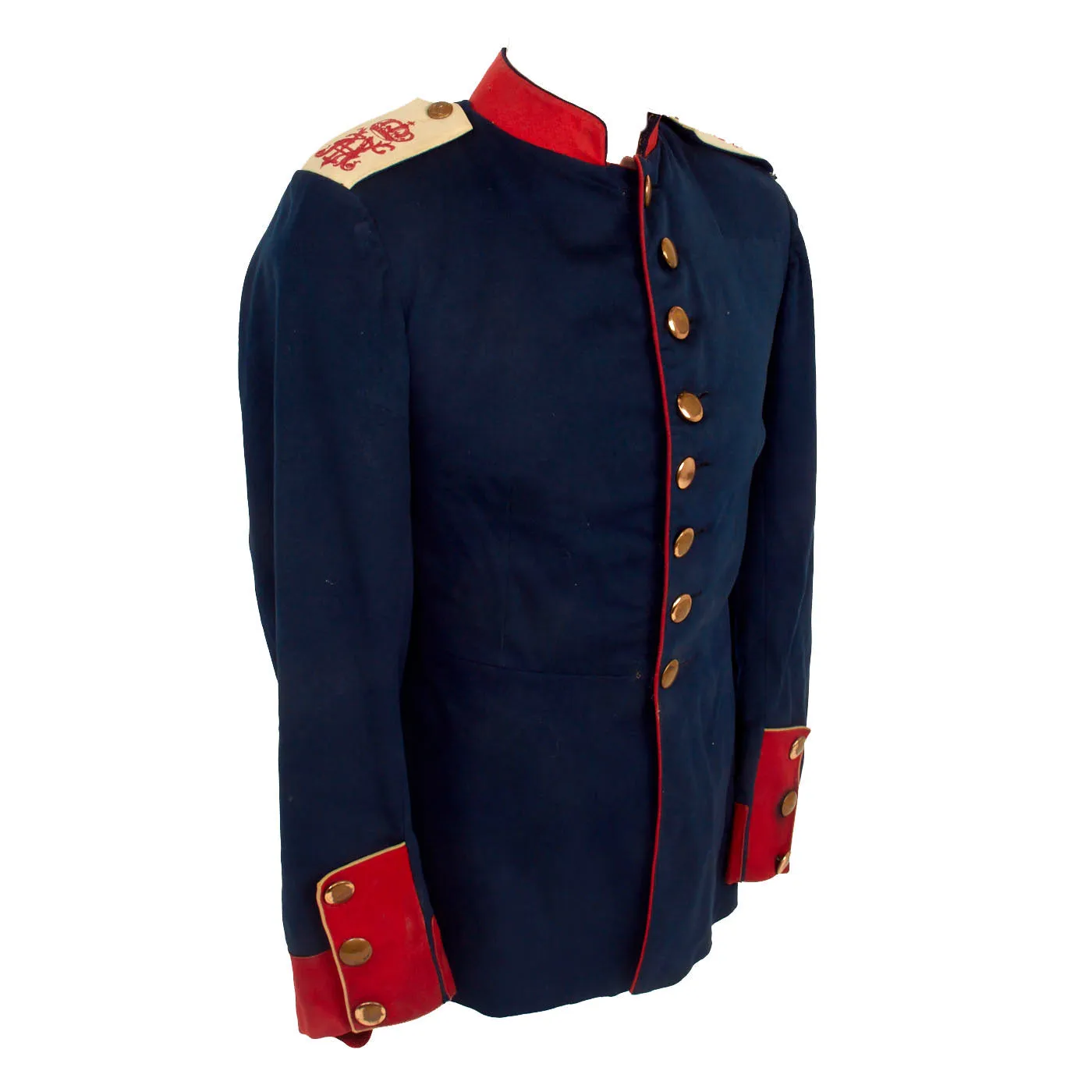 Original German Pre-WWI Imperial German Prussian Army Füsilier-Regiment, Königin“ (Schleswig-Holsteinisches) Nr. 86 Dunkelblau Waffenrock Tunic