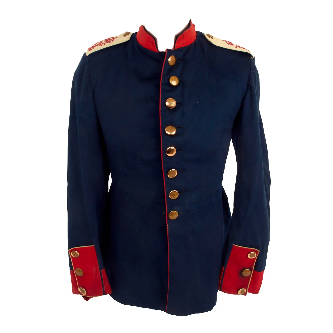 Original German Pre-WWI Imperial German Prussian Army Füsilier-Regiment, Königin“ (Schleswig-Holsteinisches) Nr. 86 Dunkelblau Waffenrock Tunic