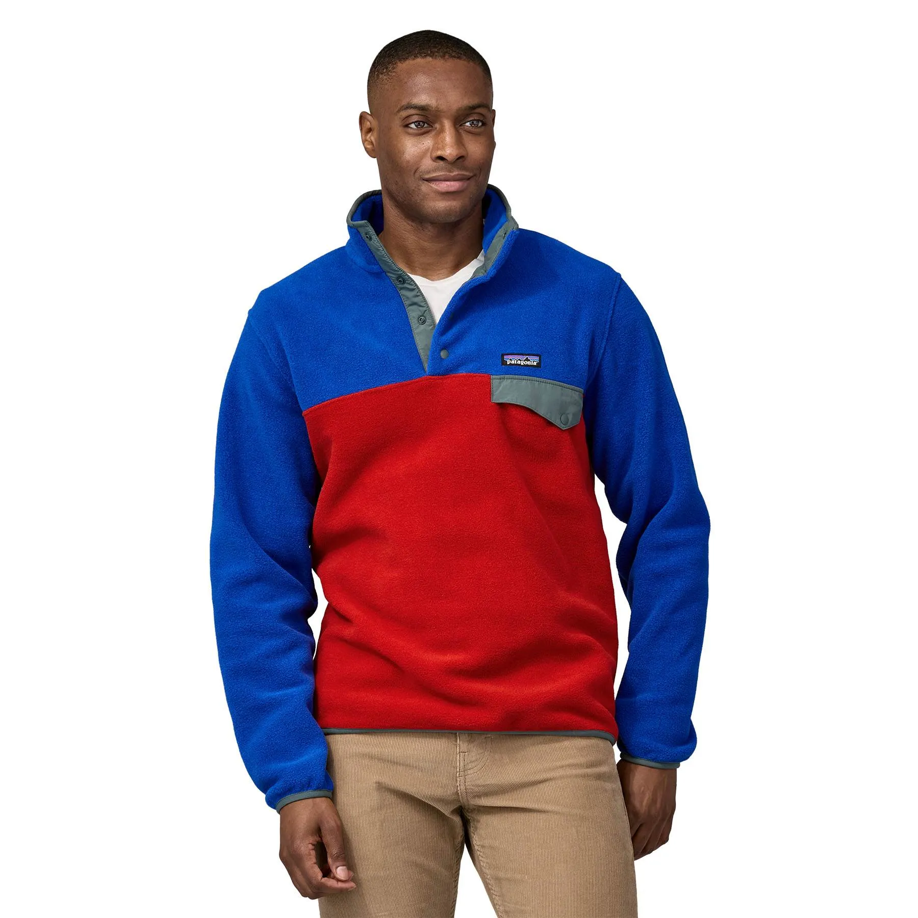 Patagonia®男款 Lightweight Synchilla® Snap-T® Fleece Pullover