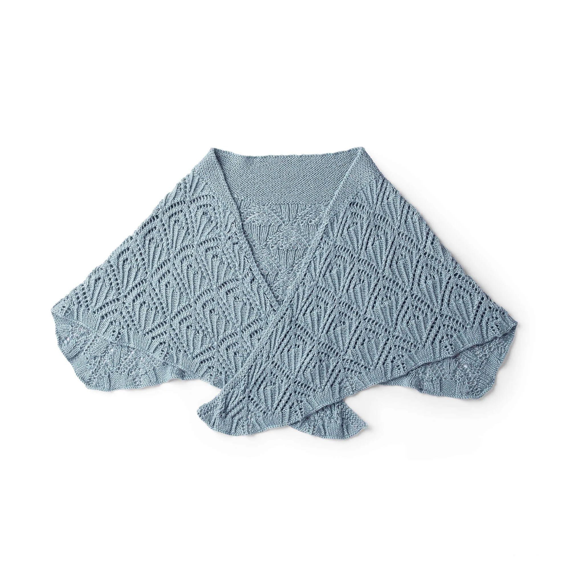 Patons Crescent Knit Shawl