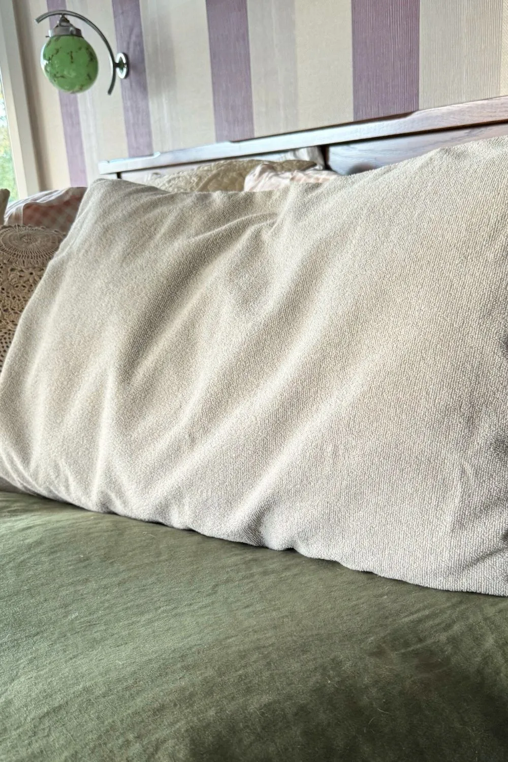 Pillow Slip - Taupe Peony