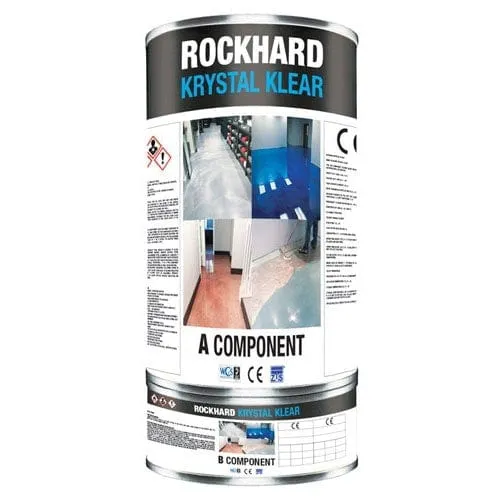 Polyaspartic Top Coat - Rockhard KRYSTAL KLEAR 1.4 Gal Kit