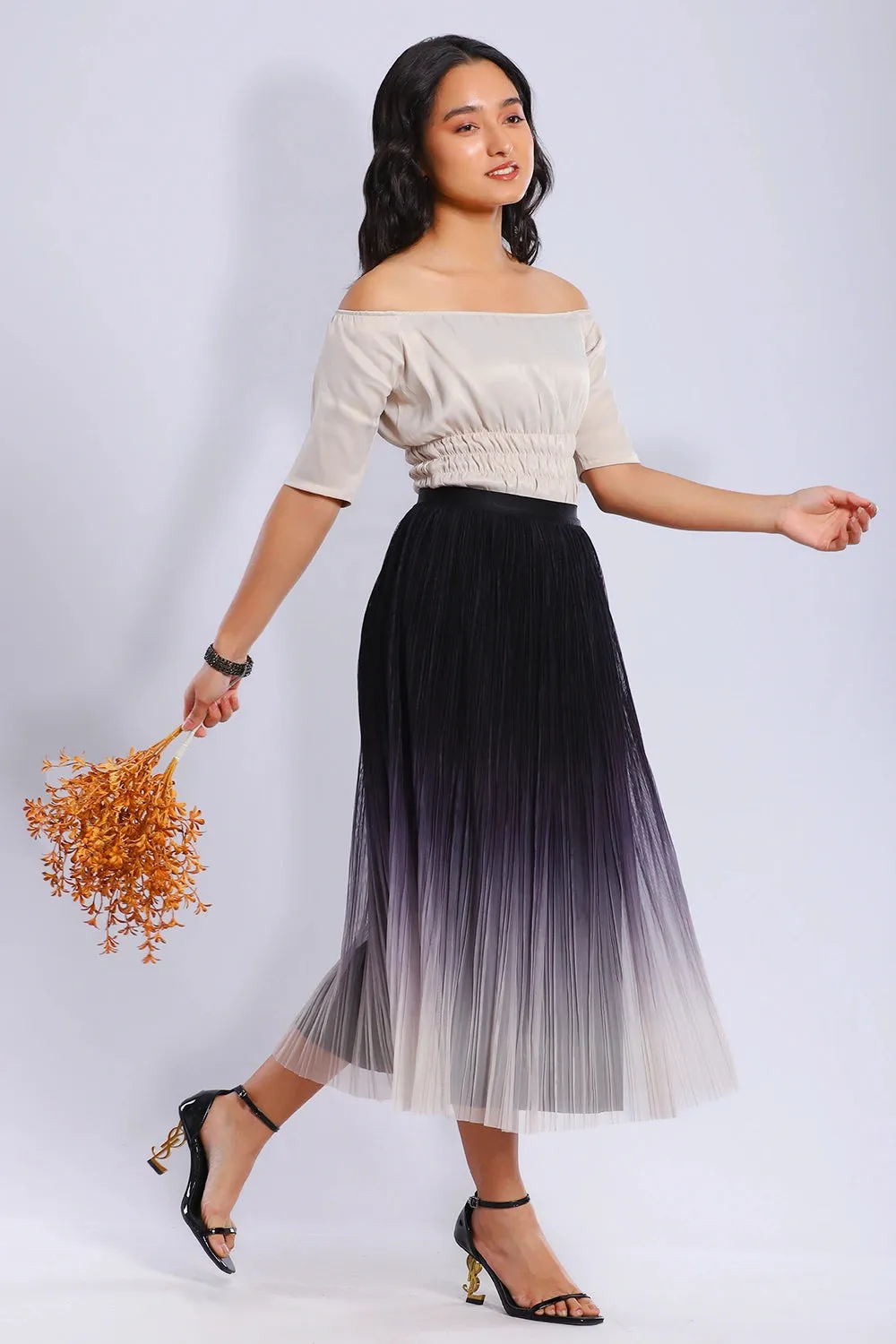 Premium Pleated Ombre Skirt