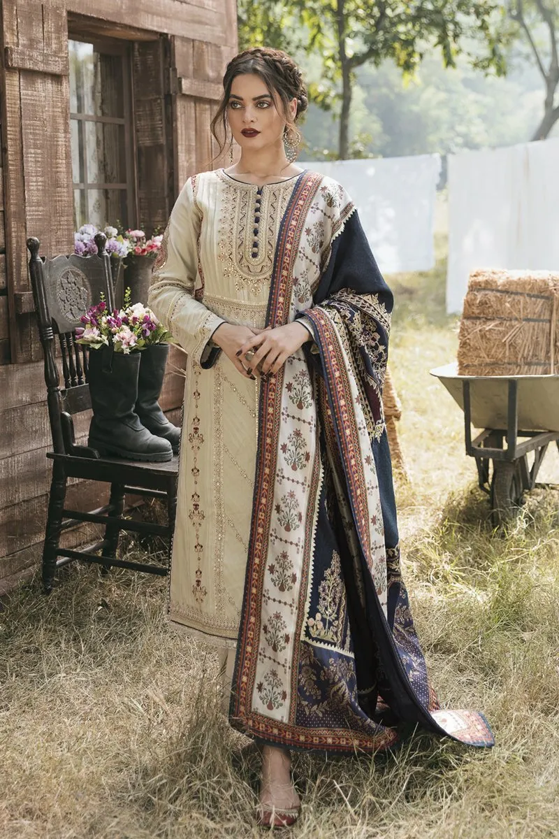 Qalamkar Embroidered Winter Collection with Shawl – KK-03