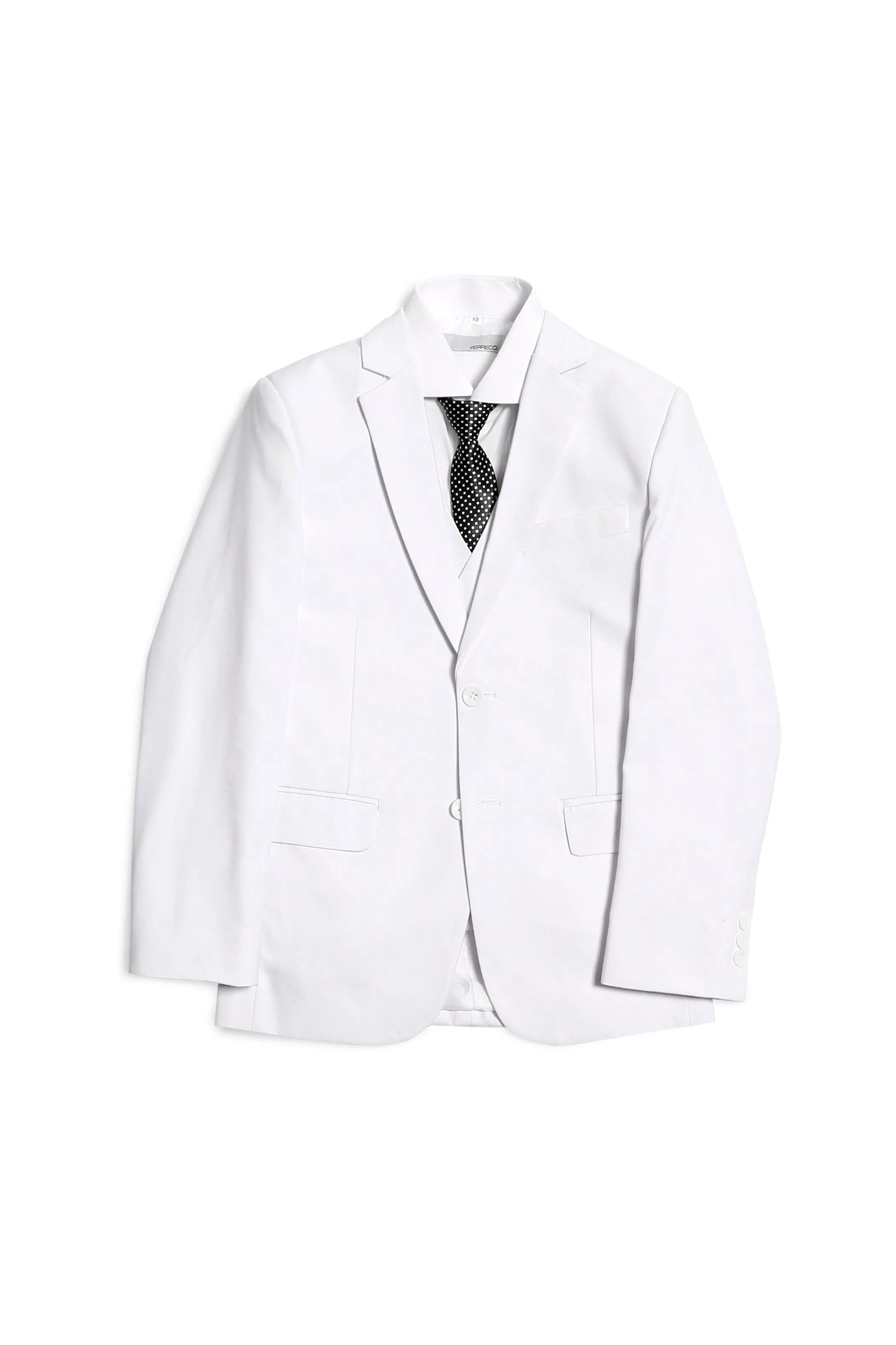 "Jax" Kids White Suit (5-Piece Set)