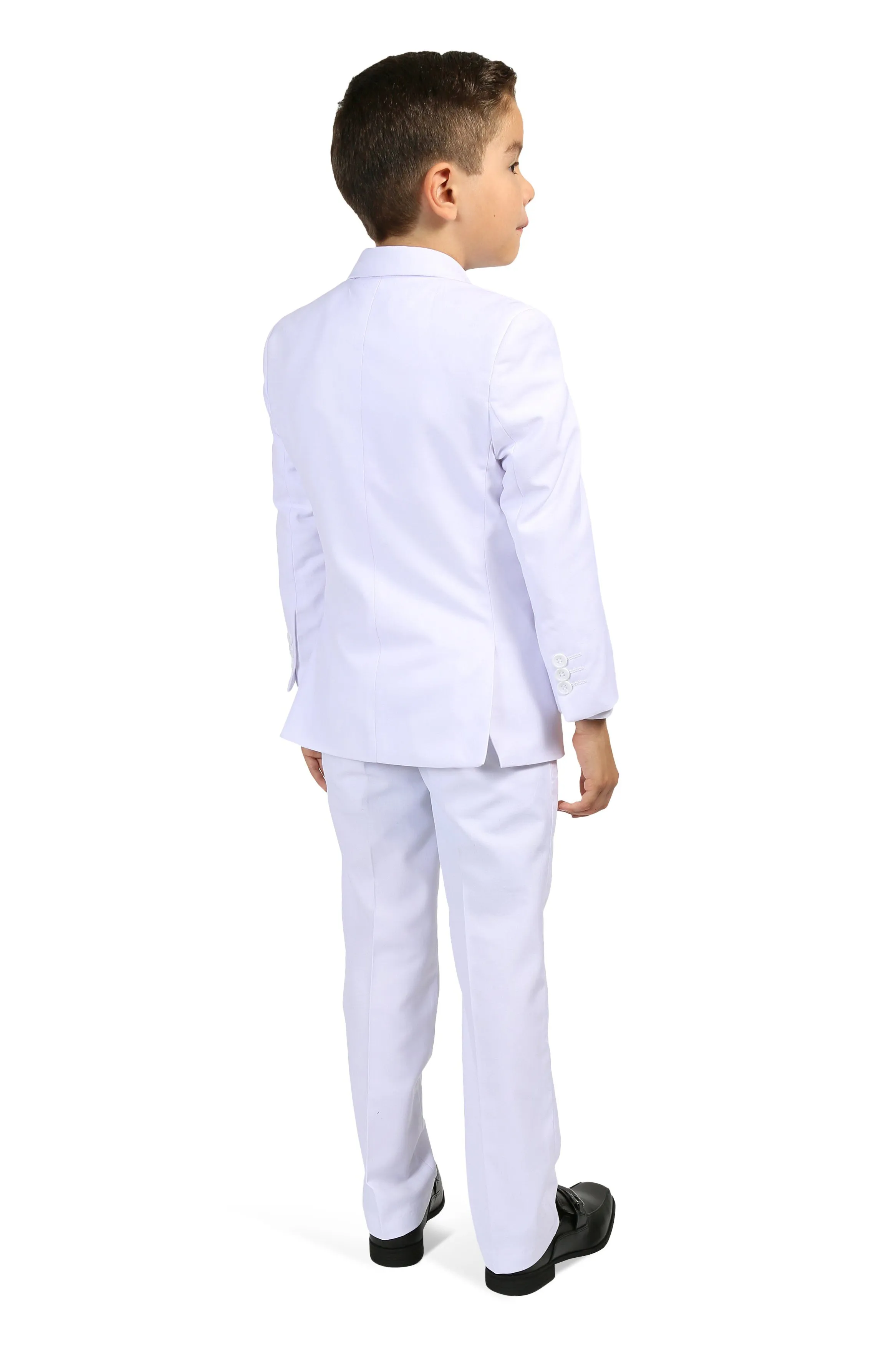 "Jax" Kids White Suit (5-Piece Set)