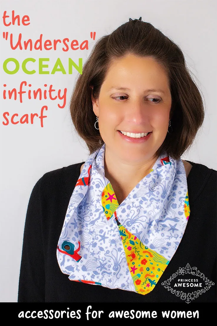 "Sea Her Shine" Ocean Explorer Infinity Scarf