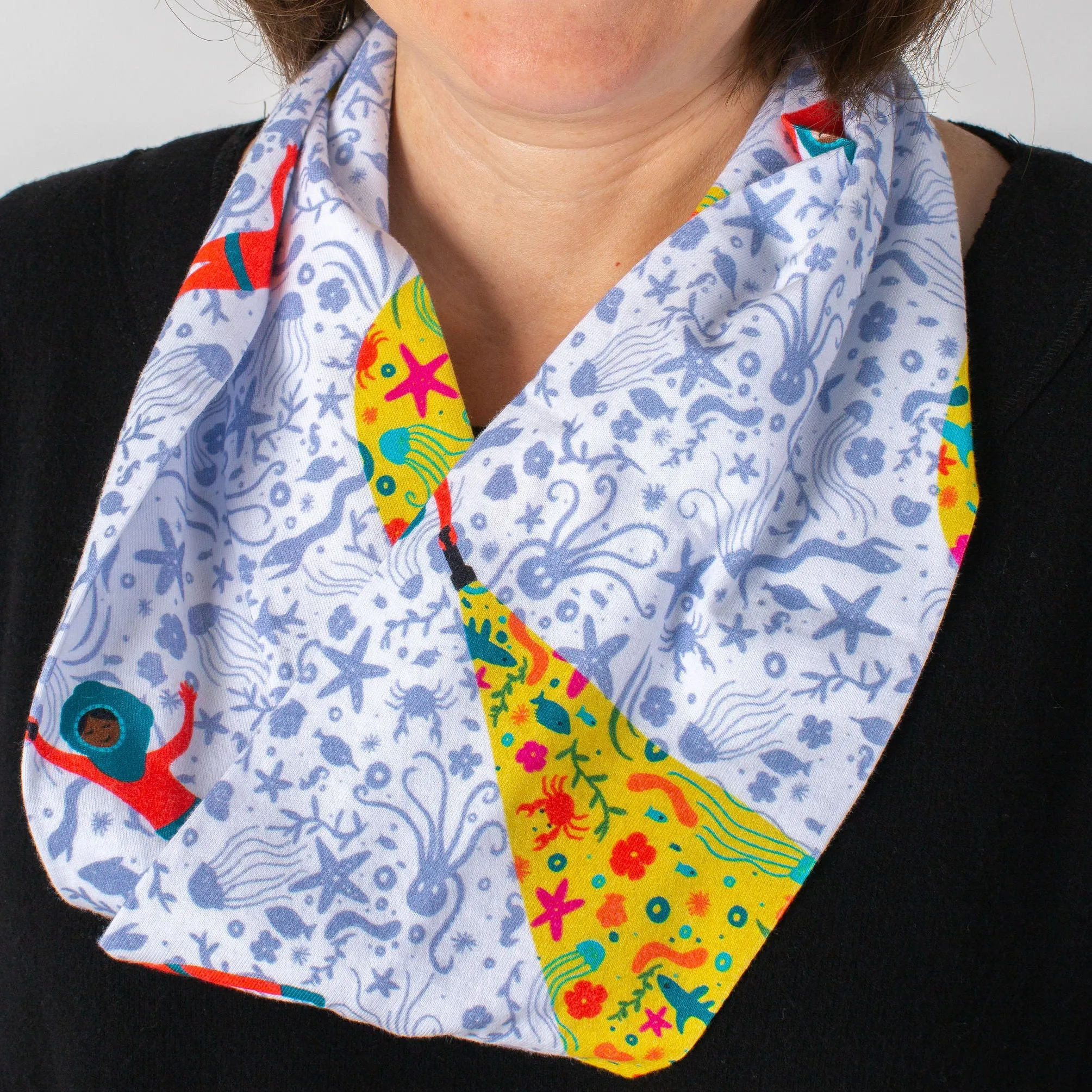 "Sea Her Shine" Ocean Explorer Infinity Scarf