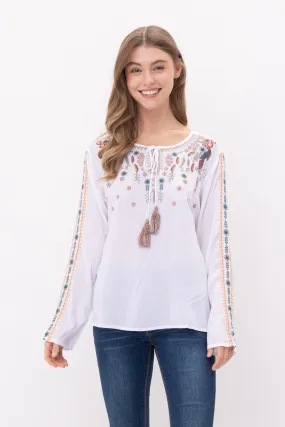 RAJ AUDREY EMBROIDERED TOP