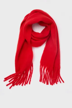 Red Chic Solid Scarf