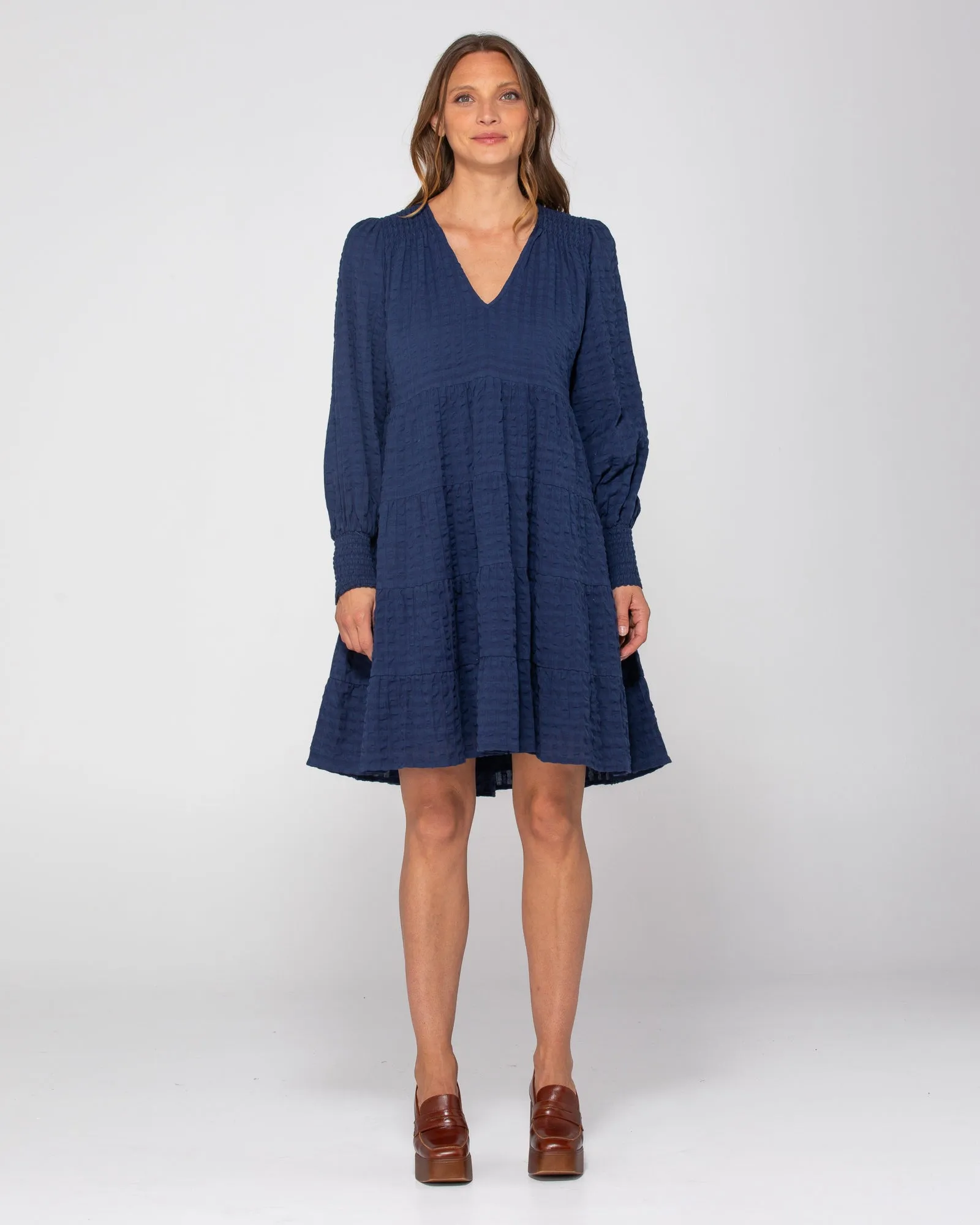 Rossi Dress - Navy Juno