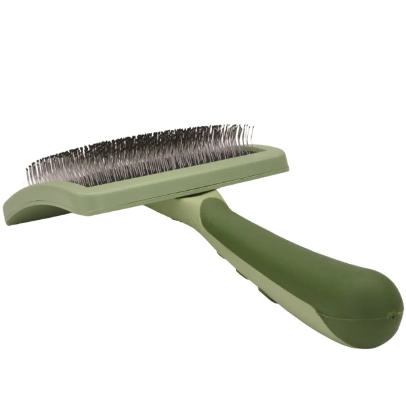 Safari Dog Curved Firm Slick Brush - 2 Sizes