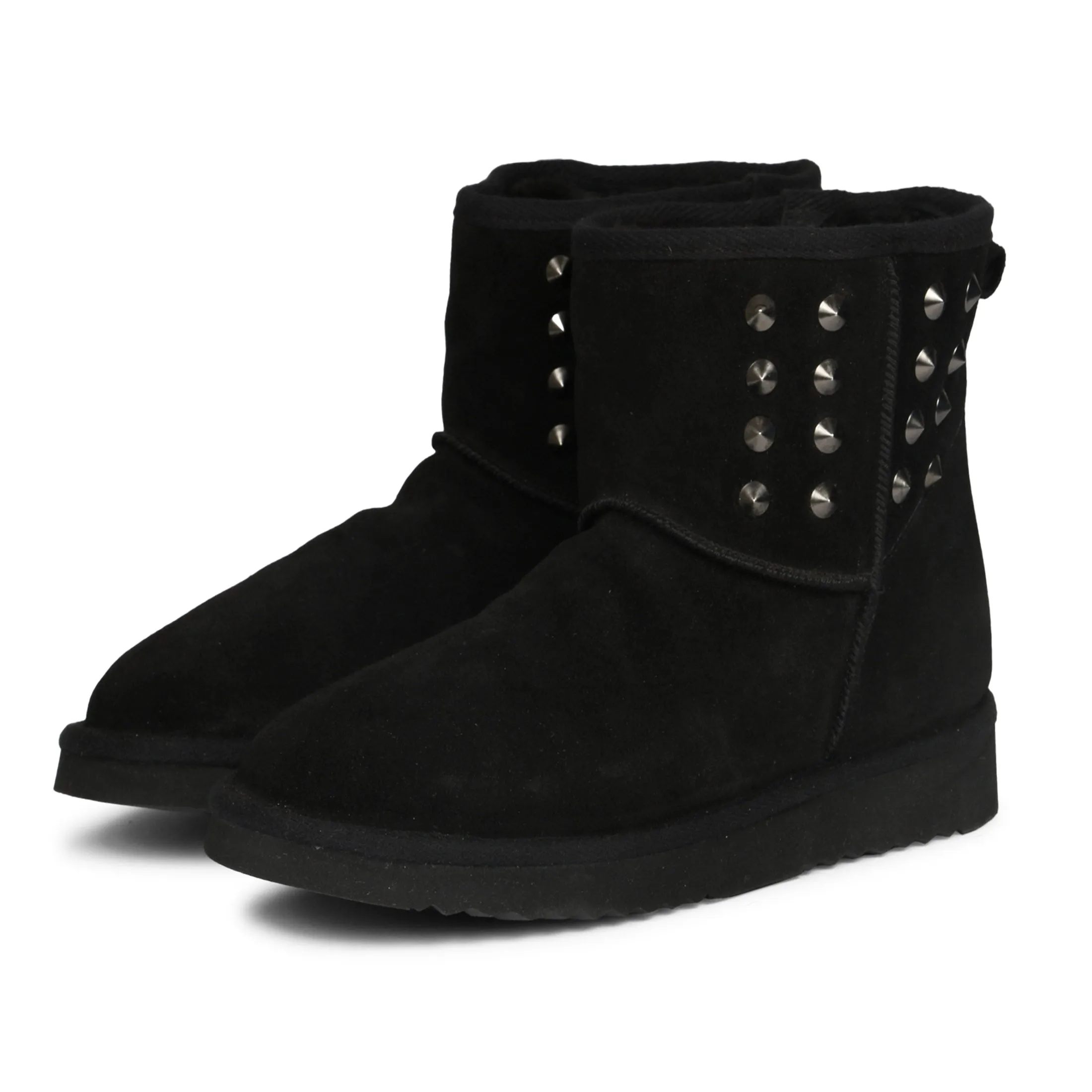 Saint Alessio Black Suede Leather Sung Boots