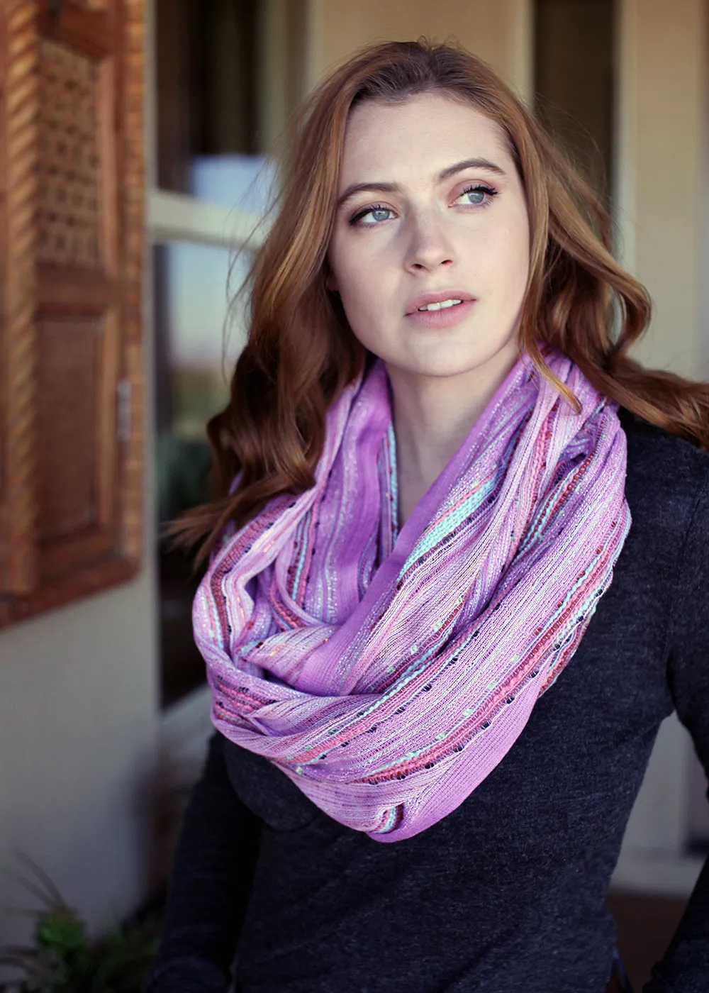 Shimmer Sparkle Festival Bliss Infinity Scarf (12 Colors)