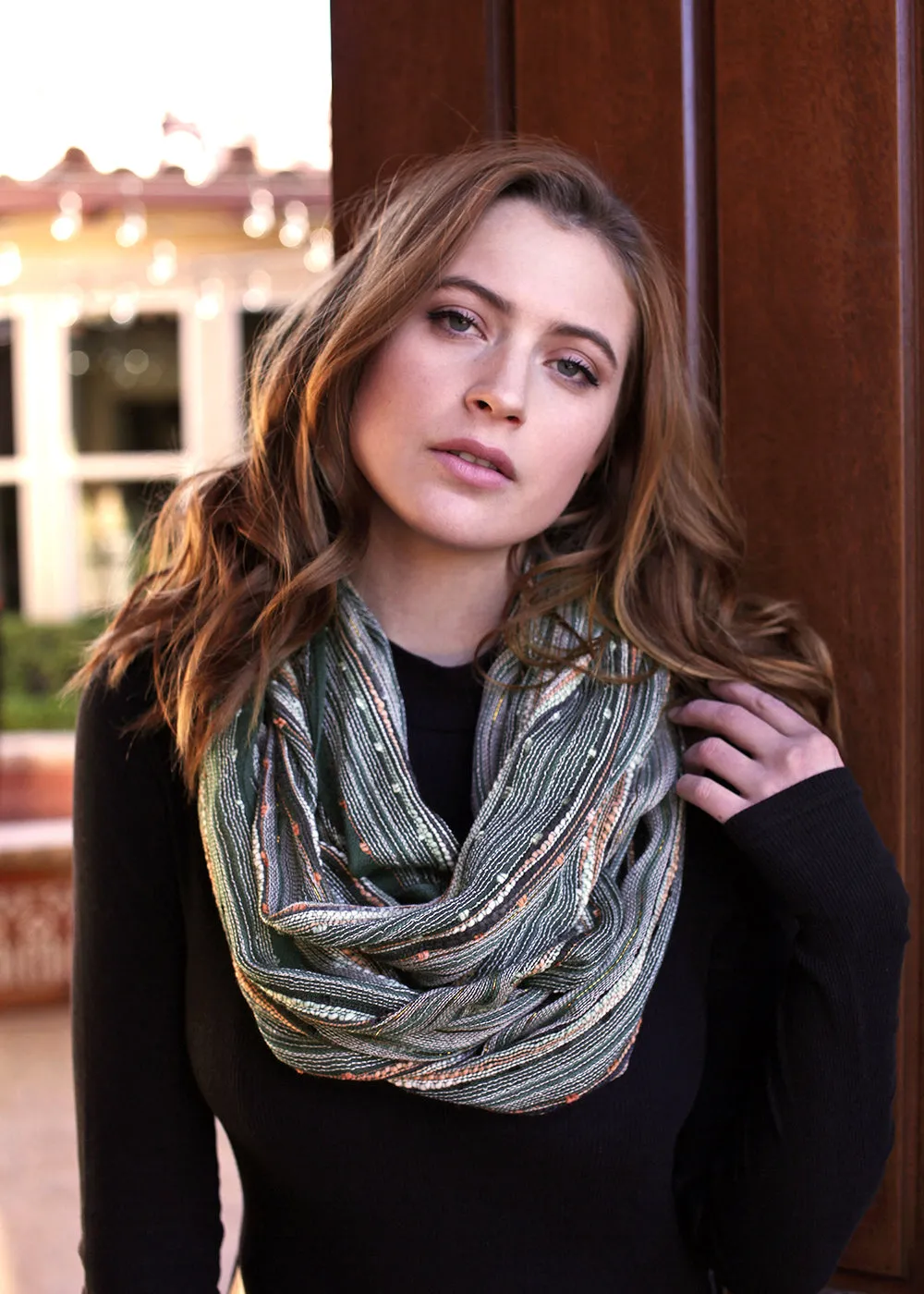 Shimmer Sparkle Festival Bliss Infinity Scarf (12 Colors)