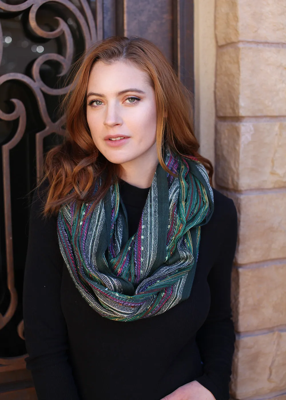 Shimmer Sparkle Festival Bliss Infinity Scarf (12 Colors)