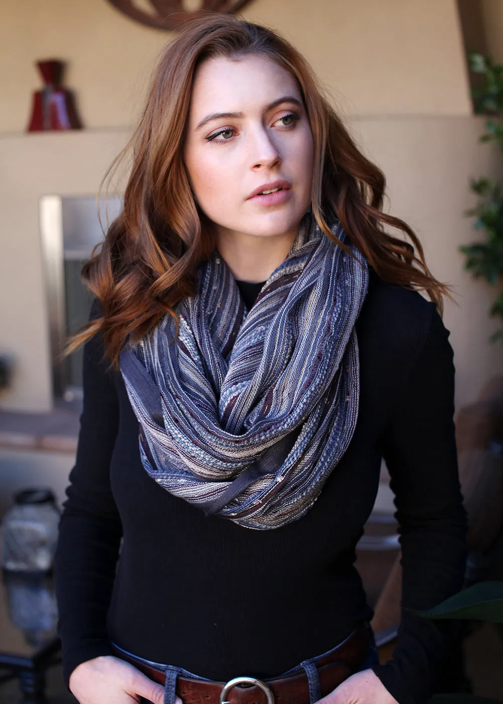 Shimmer Sparkle Festival Bliss Infinity Scarf (12 Colors)