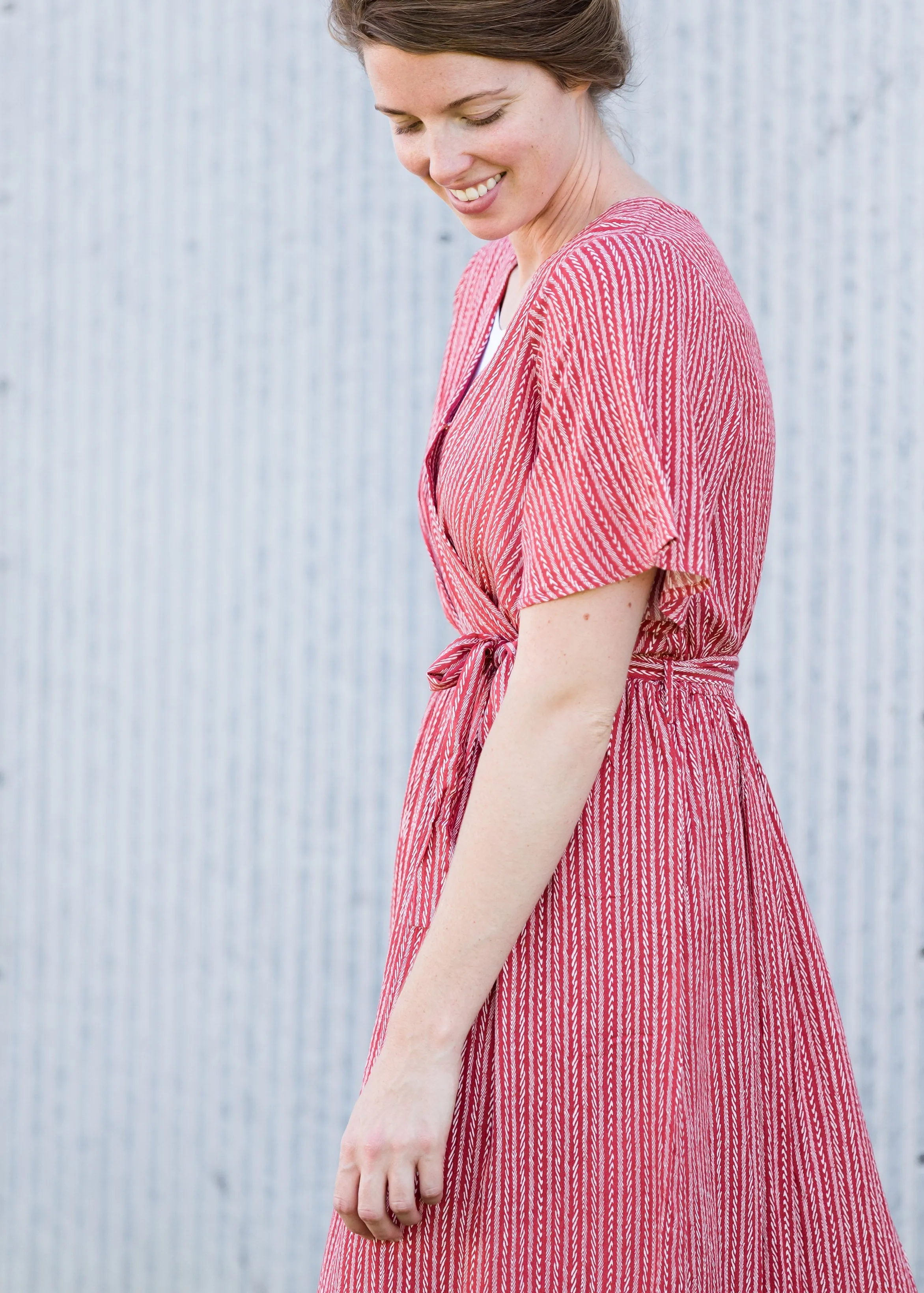 Short Sleeve Wrap Maxi Dress - FINAL SALE