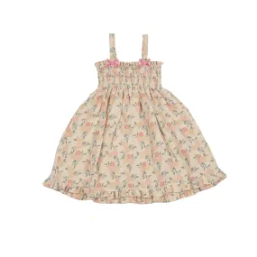 Smock Dress - Dusty Pink Roses