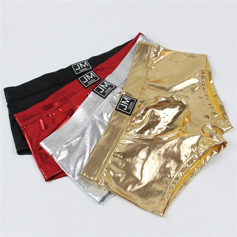 Solid Metallic Style Man Boxer