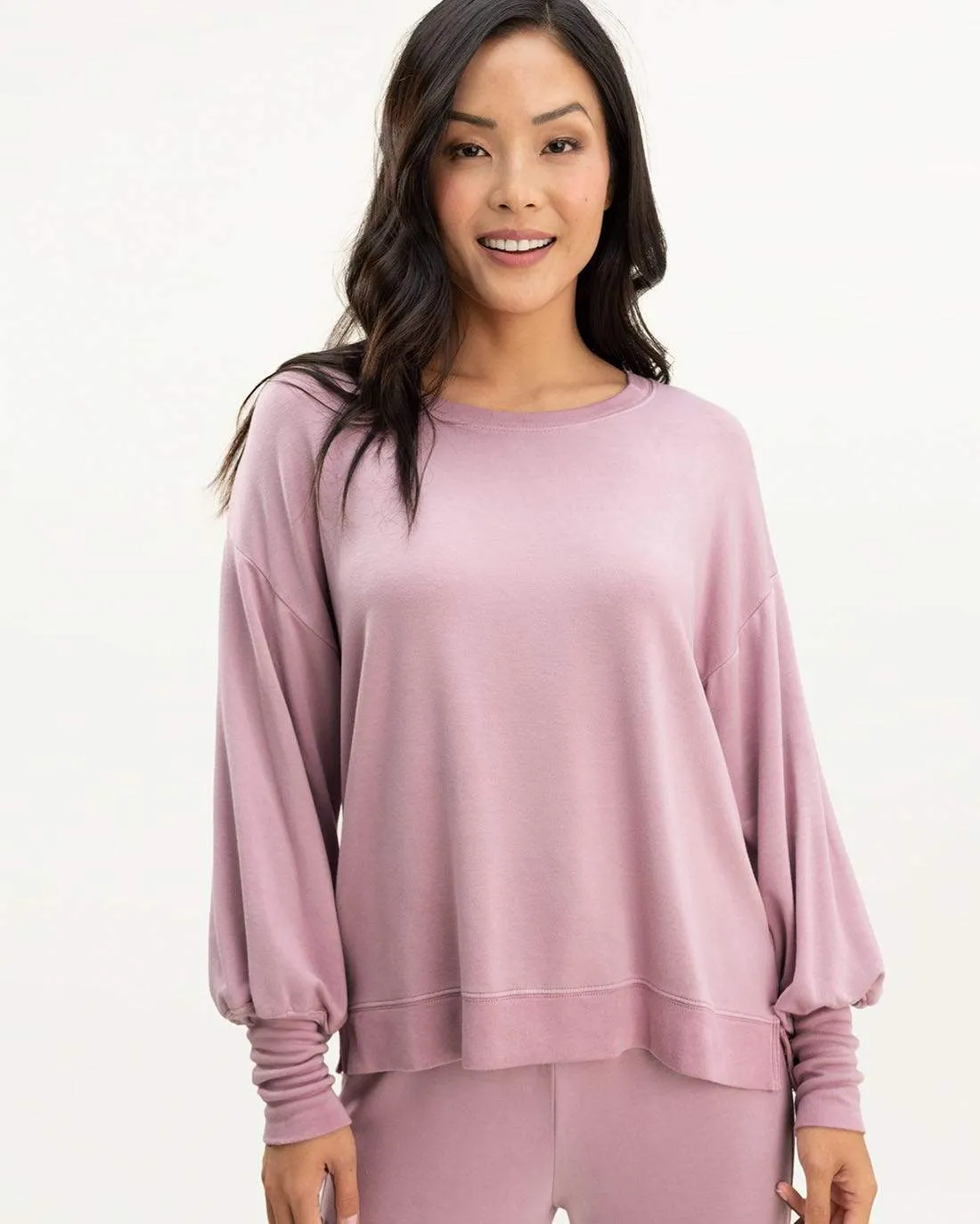 Splendid - Flora pullover in Mauve