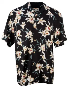 Star Orchid Mens Shirt in Black