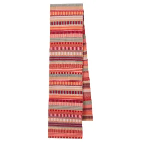 Static Stripe Scarf - Dubonnet