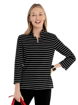 Stripe Ponte Tunic