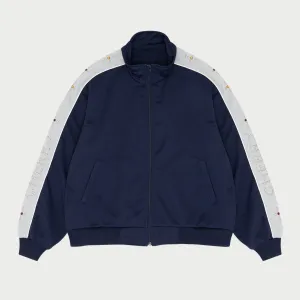 Studded Track Jacket (Navy)