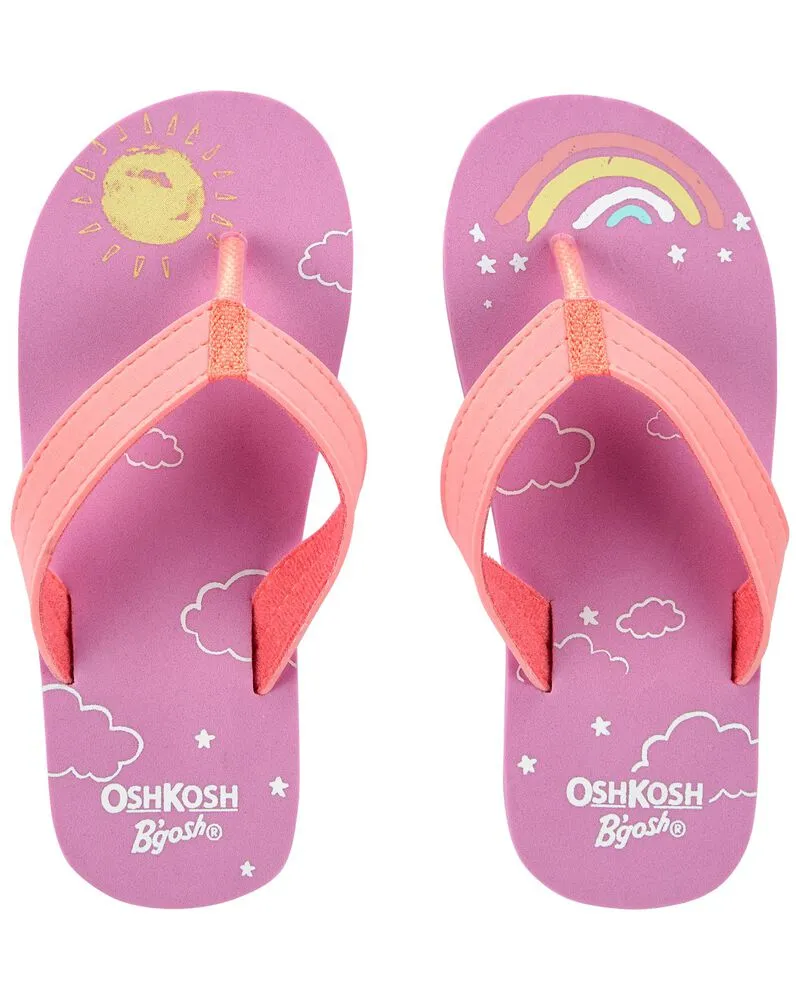 Sunshine & Rainbows Flip Flops