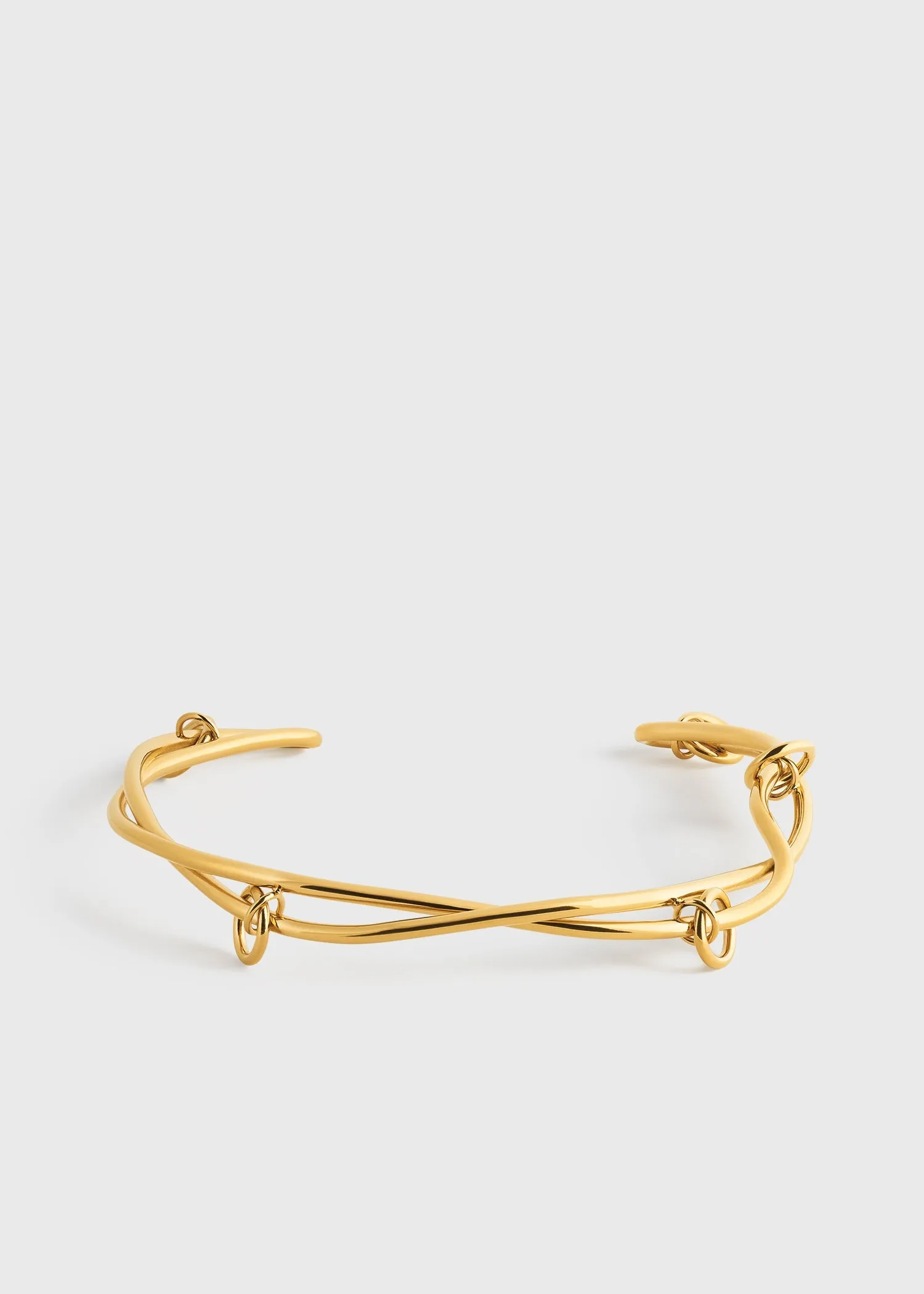 Swirl collar gold