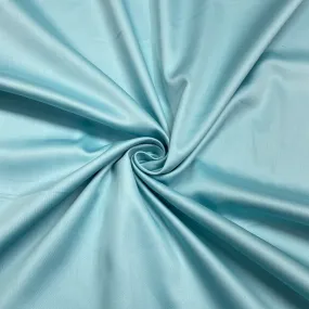 Turquoise Green Solid Cotton Satin Fabric