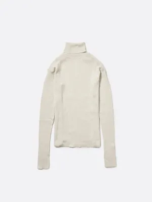 TURTLENECK RIB KNIT .12【OFF WHITE】