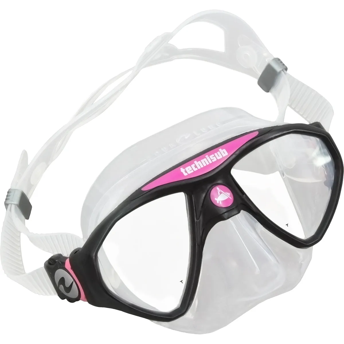 Used Aqua Lung Clear Skirt Micromask Mask-Pink