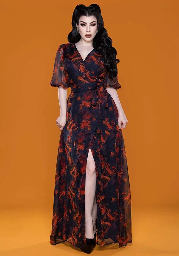 Winona Autumn Leaves | MAXI DRESS