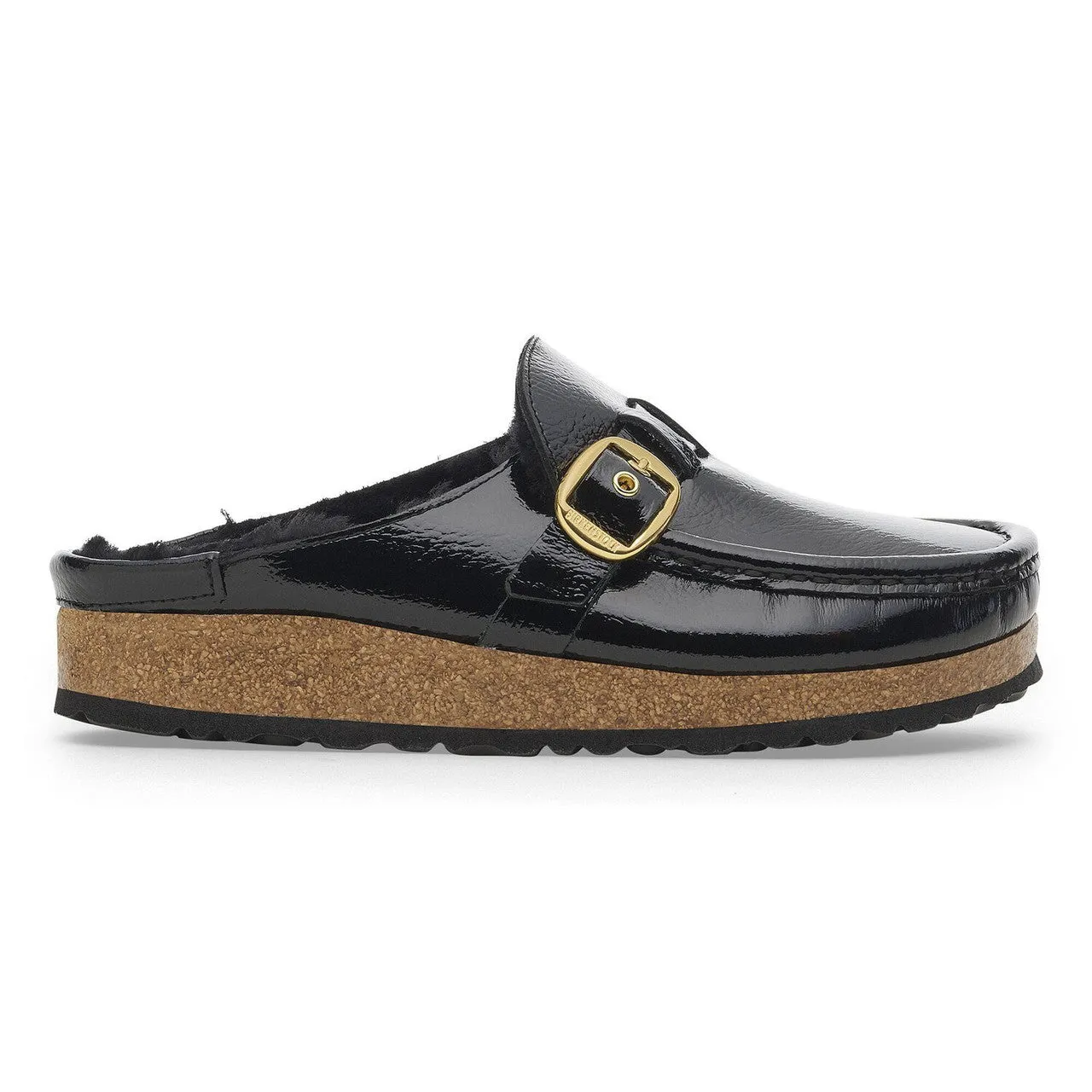 WOMEN'S BIRKENSTOCK BUCKLEY SHEARLING | NAPLAK BLACK