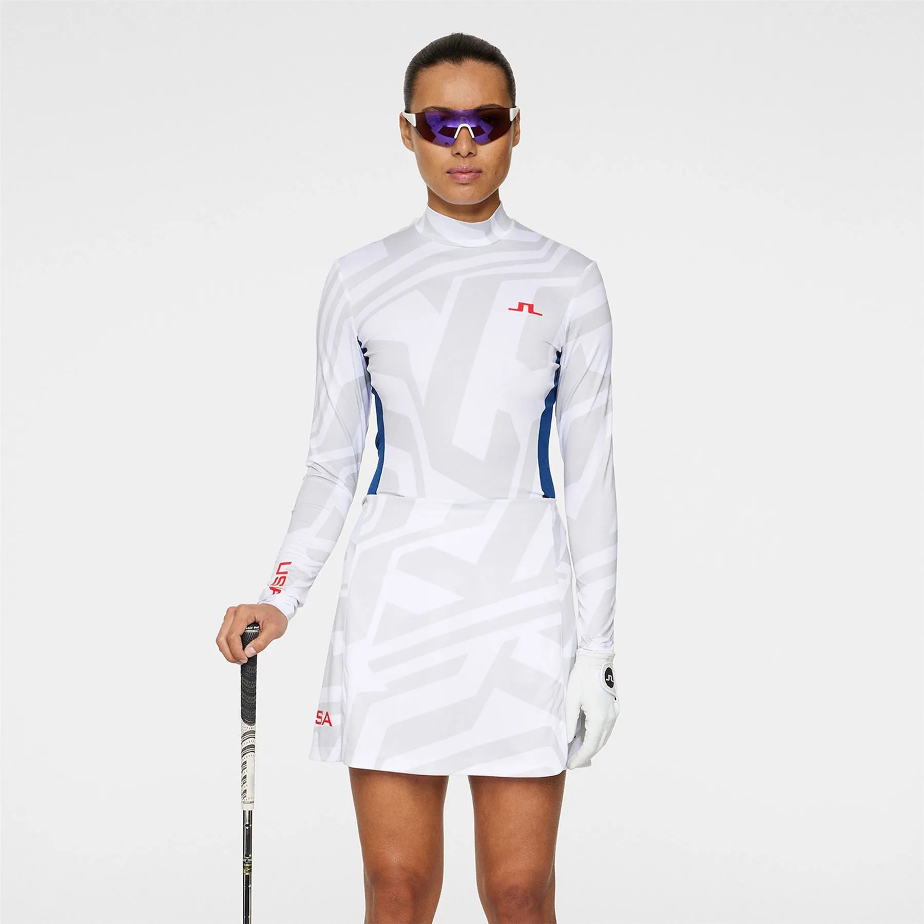 Womens Sylvie Soft Compression Base Layer US Golf White - SU24