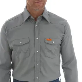 WRANGLER - FR Lightweight Charcoal Shirt - 6.5oz - Snap