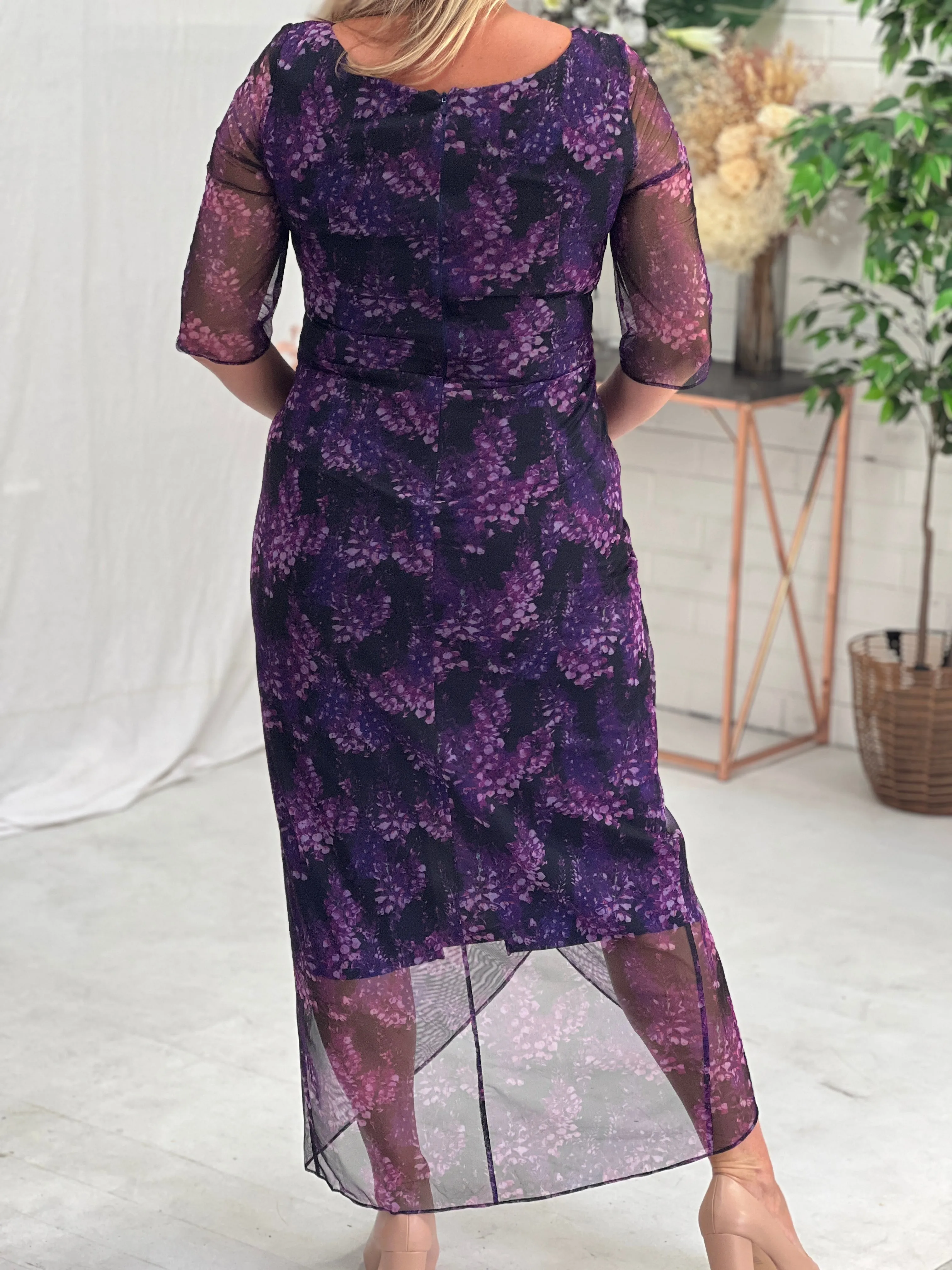 Yancy Purple Evening Dress