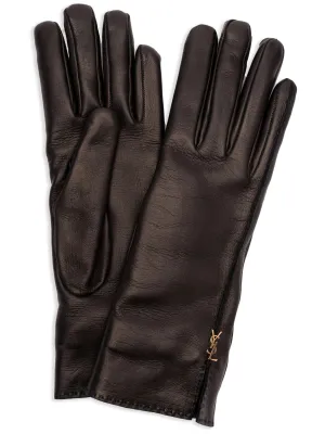 YSL Logo gloves